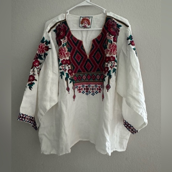 Johnny Was Annaliese Linen Top XXL - Picture 3 of 6